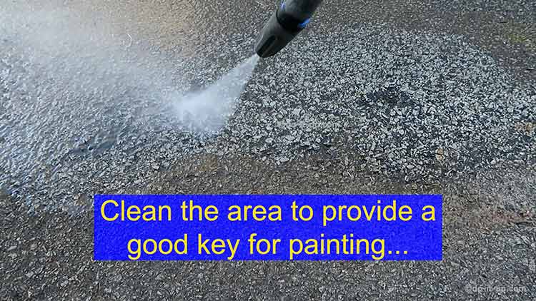 How to Repair a Driveway - Cleaning the Area