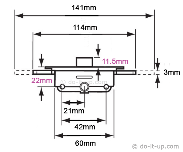 Ordering uPVC Window Parts (Gearbox & Shootbolt) - A 11.5mm Latch & a 22mm Backset
