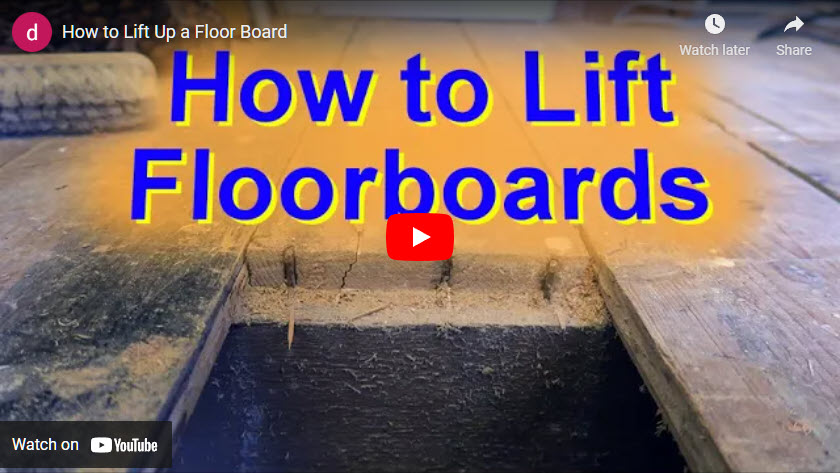 How to Lift up a Floor Board