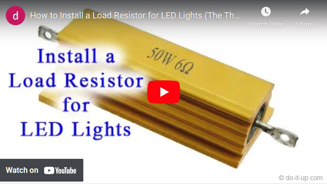 How to Install a Load Resistor for LED Lights.
