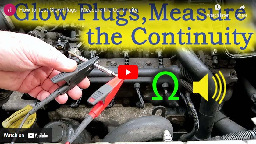 How to Test Glow Plugs - Measure the Continuity