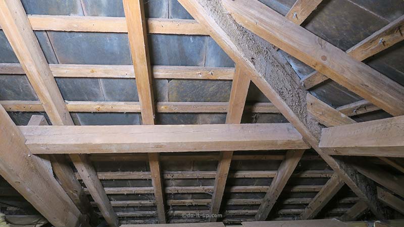 Slate Roof (The Underside) From the Loft or Attic.