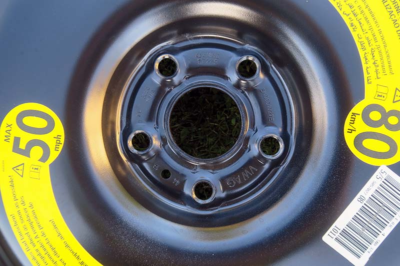 A Space Saver Spare Wheel - The Wheel Stud and Center Bore Holes