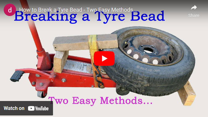 How to Break the Tire Bead – Two Easy Methods: