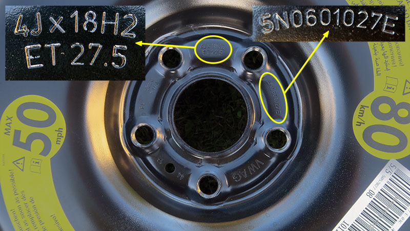 How to Identify the Wheel Size, by Using the Markings Stamped on the Wheel Rim