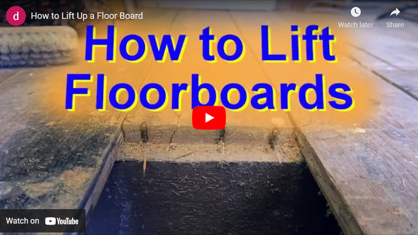 How to Lift up a Floor Board (Video)