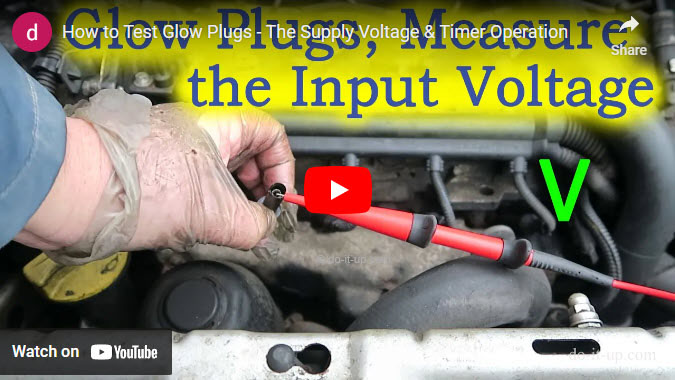 How to Measure the Glow Plug Supply Voltage and Test the Timer Operation:
