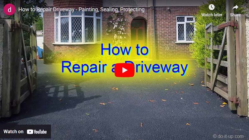 How to Repair Driveway - Painting, Sealing, Protecting (Video)