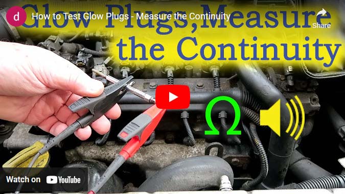 How to Test the Glow Plug Continuity: