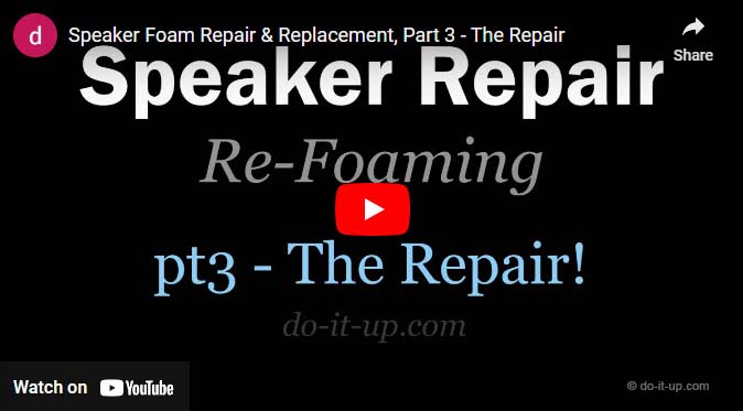 Speaker Repair Part 3 - The Repair