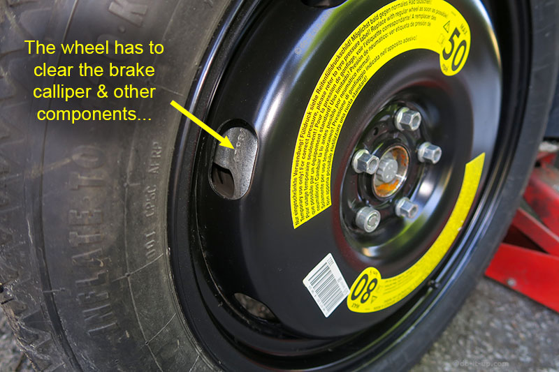 The Correct Wheel Offset - This Allows Clearance for the Brake Calliper & Other Components