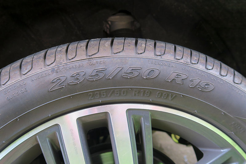 Typical Tyre Markings - width, Profile, Construction & Diameter