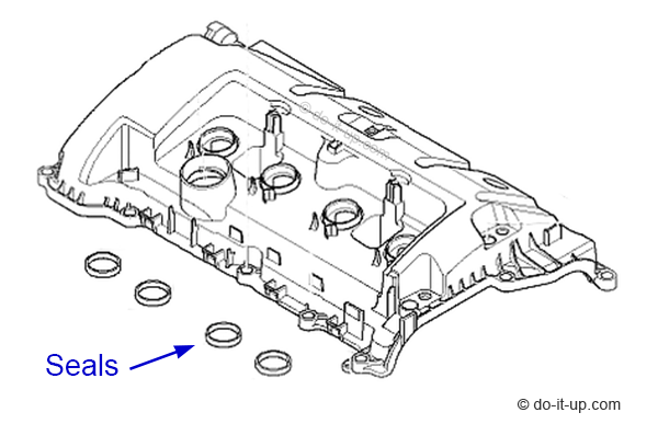 Oil Leaks - The Spark Plug Tube Oil Seals (This example is fitted to a 1.6 Litre Petrol Engine, BMW, Citroën, Mini & Peugeot)