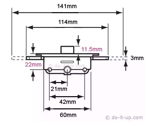 Ordering uPVC Window Parts (Gearbox & Shootbolt) - A 11.5mm Latch and a 22mm Backset